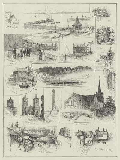 冬のリゾートとしてのラムズゲートとサネット島 作： Henry Charles Seppings Wright